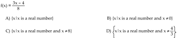 Find the domain of the rational expression.