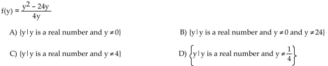 Find the domain of the rational expression.