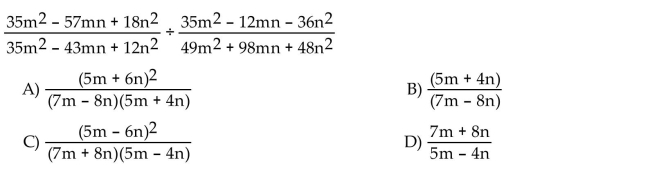 Find the quotient and simplify.