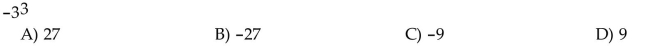 Evaluate the expression.  <div style=padding-top: 35px> 