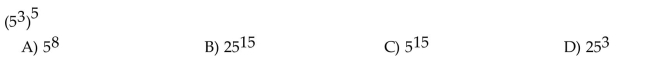 Use the power rule to simplify the expression.  <div style=padding-top: 35px> 