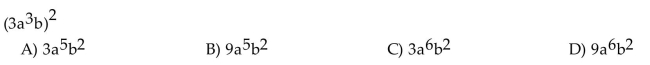 Use the power rule and the power of a product or quotient rule to simplify the expression.  <div style=padding-top: 35px> 