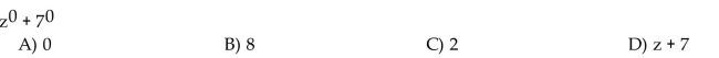 Simplify the expression.  <div style=padding-top: 35px> 