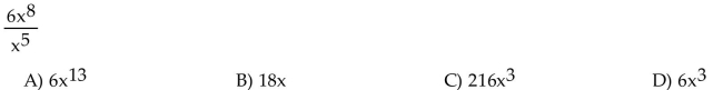 Simplify the expression.  <div style=padding-top: 35px> 
