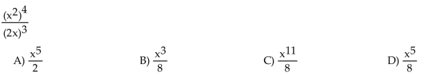 Simplify the expression.  <div style=padding-top: 35px> 