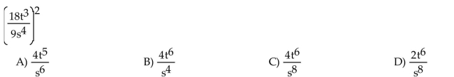 Simplify the expression.  <div style=padding-top: 35px> 