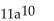 <strong>Find the degree of the following polynomial and determine whether it is a monomial, binomial, trinomial, or none of these.  </strong> A) 11; binomial B) 10; binomial C) 11; monomial D) 10; monomial <div style=padding-top: 35px> 