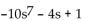<strong>Find the degree of the following polynomial and determine whether it is a monomial, binomial, trinomial, or none of these.  </strong> A) 7; trinomial B) 8; binomial C) 8; trinomial D) 9; trinomial <div style=padding-top: 35px> 