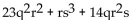 <strong>Find the degree of the following polynomial and determine whether it is a monomial, binomial, trinomial, or none of these.  </strong> A) 3; none of these B) 3; trinomial C) 4; none of these D) 4; trinomial <div style=padding-top: 35px> 