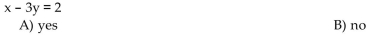 Determine whether the equation is a linear equation in two variables.