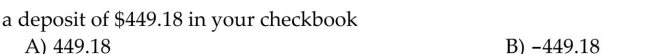 Use an integer to represent the value in the statement.