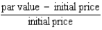is the equation for the:   A)  interest rate of a stock. B)  dividend of a stock. C)  maturity value of a bond. D)  par value of a bond. E)  interest rate of a bond.