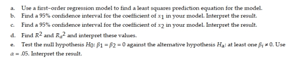 The table below shows data for n = 20 observations.