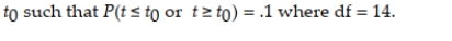 Let t0 be a particular value of t. Find a value of