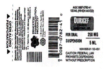 Order: cefadroxil (Duricef)0.4 g,PO,q12h Available:     How many mL will be given per dose?