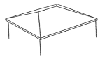 This roof is called a: (a) hip (b) gambrel (c) gable (d) mansard