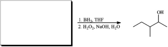 Instructions: For each reaction below,suggest structures for alkenes that give the indicated reaction products.There may be more than one answer. -Suggest structure(s):    