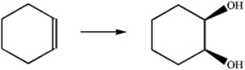 What is the best choice of reagents to perform the following transformation?   A) H<sub>2</sub>O,H<sub>2</sub>SO<sub>4</sub> B) HgSO<sub>4</sub>;followed by NaBH<sub>4</sub> C) BH<sub>3</sub>;followed by H<sub>2</sub>O<sub>2</sub> D) OsO<sub>4</sub>;followed by NaHSO<sub>3</sub>