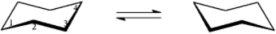 Instructions: (-)-Menthol is responsible for the characteristic flavor and taste of peppermint.The structure of (-)-menthol is shown below.Use this information to answer the following question.     -Refer to instructions.On the chair template provided below,draw the two chair conformations that are in equilibrium for (-)-menthol.   