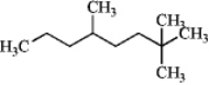 Choose a correct IUPAC name for:   A) 3-methyl-l-tert-butylhexane B) 5-methyloctane C) 2,5-dimethylheptane D) 4,7,7-trimethyloctane E) none of these
