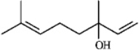 Instructions: Indicate by asterisks the stereogenic centers present in each of the indicated terpenes in the following question(s). Place asterisks: linalool   