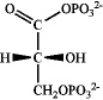 Consider the glycolytic intermediate below to answer the following questions. a)  What is the name of the glycolytic intermediate?” a.1-phosphoglycerate b. glyceraldehyde-3-phosphate c. dibydraryacetone phosphate d. 1,3-bisphosphoglycerate  b)  Draw the sucture of the product of the reaction of this intermediate with ADP   