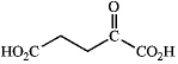What amino acid is the following a-keto acid derived from?  glutamic acid 