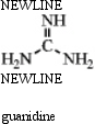 Guanidine is a fairly strong amine base that is attached to the amino acid arginine.Draw three resonance forms for the conjugate acid of guanidine.   