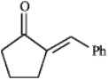 Instructions: Each of the following compounds in the following question(s)can be prepared by a mixed aldol condensation reaction. a)Give the structures of the aldehyde and/or ketone precursors for each aldol condensation product and formulate the reaction. b)Give the structure of the intermediate aldol product. -Refer to instructions.Use the following compound:  