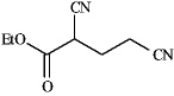Instructions: Draw the structures of the precursors to the Michael reaction products shown in the question(s)below.Label the Michael donor and the Michael acceptor in each case and formulate the reaction.  -Draw and label:  