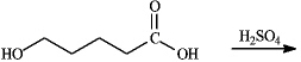 Draw the structure of the lactone product of the following reaction.  