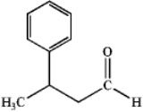 What is the IUPAC name of the following compound?   A) 3-methyl-3-phenylpropanol B) 3-phenylbutanal C) 3-phenyl-1-butanone D) 3-phenylbutanoic acid