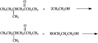 Predict the products of the following reactions.  