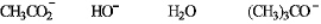 Instructions: Circle the correct response in each set below. Refer to instructions.The best nucleophile in a substitution reaction at a primary carbon.  