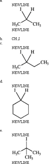Which is most reactive in an S<sub>N</sub>1 reaction? Explain your choice.   