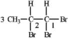 If the proton attached to C2 in 1,1,2-tribromopropane is coupled with the protons on C1 (J = 3.5 Hz)and C3 (J = 6.8),draw the tree diagram of the C2 proton and predict the splitting pattern.  