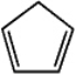 Draw a picture showing the orbitals involved in the p-bonds of cyclopenta-1,3-diene,a commonly encountered reagent in organic synthesis.   