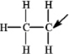 The following species forms during an organic reaction.   What is the formal charge on the carbon atom indicated by the arrow? A) 0 B) +1 C) -1 D) +2 E) -2