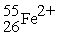 The number of neutrons in   Is A) 26. B) 29. C) 53. D) 55.