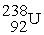    undergoes alpha decay producing one alpha particle and a single nuclide.To balance the equation,________ and ________ must be added to the right side of the equation below.    → ? + ?