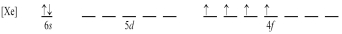 Atoms of which element,indicated by letter on the periodic table,have the orbital-filling diagram shown below?     A) A B) B C) C D) D