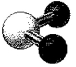 What is the geometry around the central atom in the following molecular model of SO<sub>2</sub>?   A) linear B) bent C) trigonal planar D) trigonal pyramidal