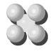 Identify the packing in the figure shown below.   A) body-centered cubic B) cubic closest packed (face-centered cubic)  C) hexagonal closest packed D) simple cubic