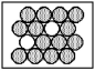   Decays by beta emission to give   ) If unshaded spheres represent   Atoms and shaded spheres represent   Atoms,how many half-lives have passed in the following example?   A) 1 half-life B) 2 half-lives C) 3 half-lives D) 4 half-lives