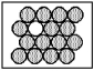  Decays by electron capture to give  If unshaded spheres represent   Atoms and shaded spheres represent  Atoms,how many half-lives have passed in the following example?   A) 1 half-life B) 2 half-lives C) 3 half-lives D) 4 half-lives