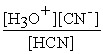 For acid solutions of the same molarity acid strength is proportional to the equilibrium concentration of H<sub>3</sub>O<sup>+</sup>.For equimolar solutions of acids,which equilibrium expression below corresponds to the strongest acid? A) K<sub>c </sub>=   = 3.5 × 10<sup>-4</sup> B) K<sub>c </sub>=   = 3.5 × 10<sup>-8</sup> C) K<sub>c </sub>=   = 4.5 × 10<sup>-4</sup> D) K<sub>c </sub>=   = 4.9 × 10<sup>-10</sup>