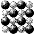 In the following picture of an oxide,darkly-shaded spheres represent oxygen atoms or ions and lightly-shaded spheres represent atoms or ions of a second-row element in its highest oxidation state.Identify the element represented by the lightly-shaded spheres.   A) C B) Mg C) N D) Na