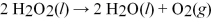 How many liters of oxygen gas can be produced at STP from the decomposition of 0.250 L of 3.00 M H<sub>2</sub>O<sub>2</sub> in the reaction according to the chemical equation shown below?   A) 8) 41 L B) 11.2 L C) 16.8 L D) 33.6 L