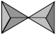 What is the formula and charge of the silicate anion represented by the picture below?   A) SiO<sub>3</sub><sup>2-</sup> B) SiO<sub>4</sub><sup>4-</sup> C) Si<sub>2</sub>O<sub>6</sub><sup>3-</sup> D) Si<sub>2</sub>O<sub>7</sub><sup>6-</sup>