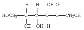 The monosaccharide shown below is a(n)    A) aldohexose. B) aldopentose. C) ketohexose. D) ketopentose.